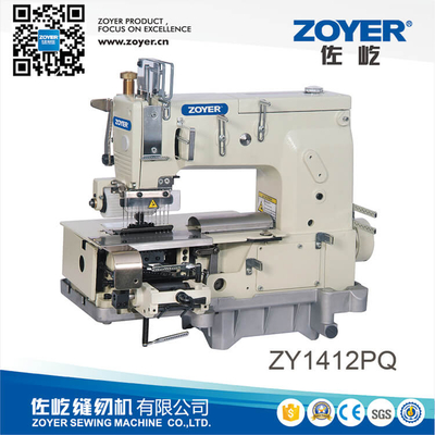 ZY1412PQ Zoyer 12-jarum mesin bed datar untuk simultan shirring
